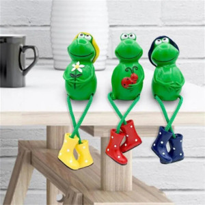 Statuettes Grenouilles Amusantes pour Jardin - Trio ou à l'Unité