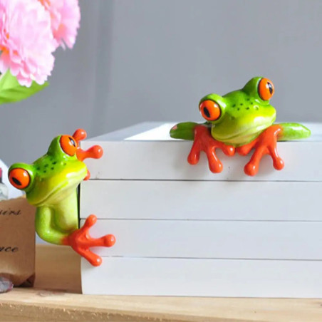 Figurine Grenouille 3D en Résine – Déco Murale & Jardin