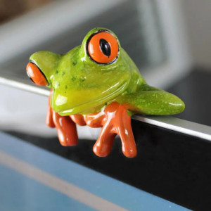 Figurine Grenouille 3D en Résine – Déco Murale & Jardin