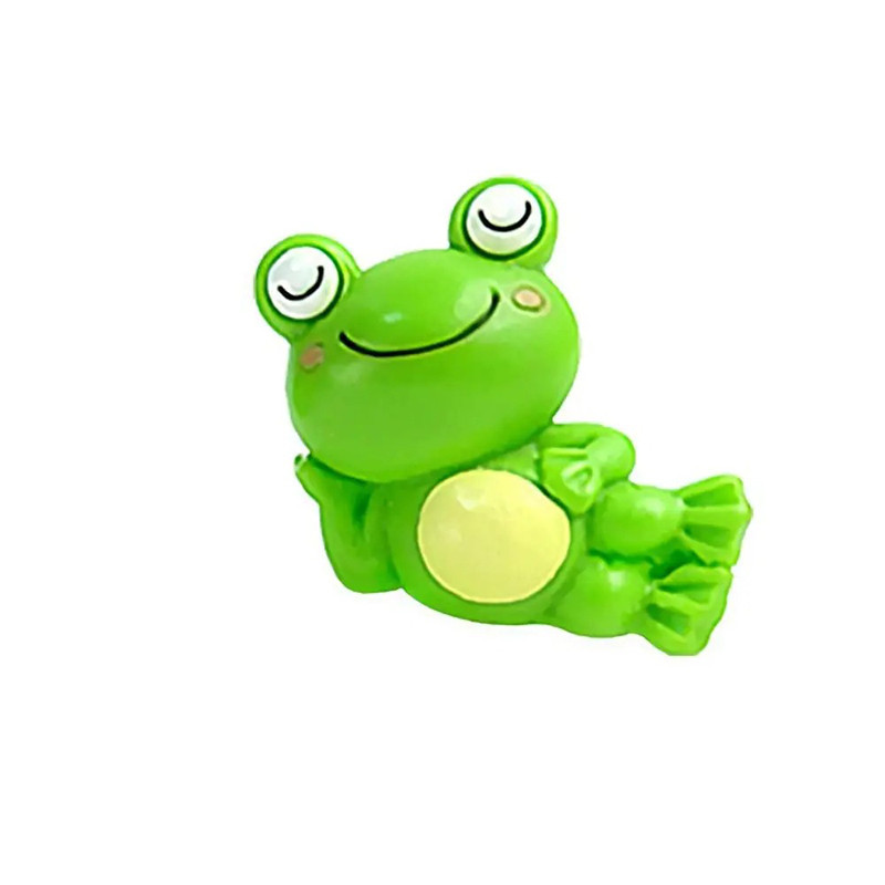 Mini Grenouilles Résine Kawaii - Lot de 4 Figurines Déco