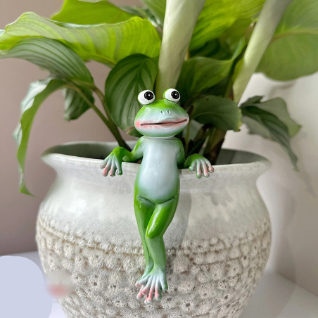 Cute Frog Pot Hanger | Resin Garden Decor (4 Styles)