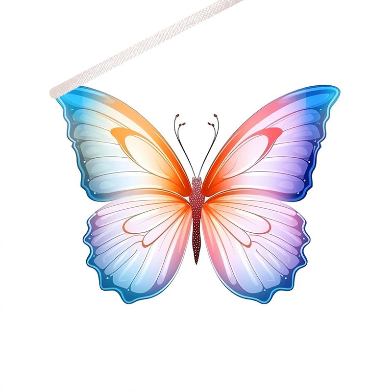 Cute "Lovely Butterfly" Vinyl Sticker | Colorful Decal for Laptops