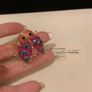Bague Coccinelle Rose & Turquoise | Bijou Ajustable 1001abeilles