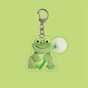 Porte-clés Grenouille Mignonne | Charme Pissenlit Acrylique