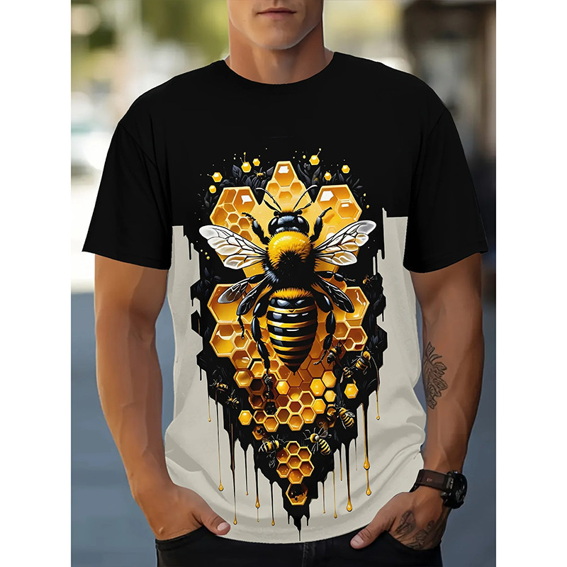 T-Shirt Abeille Homme "Ruche Royale" | Design Unique & Frappant