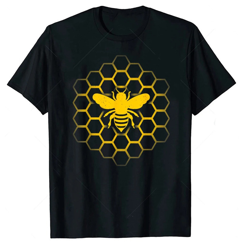 T-Shirt Abeille Hexagone Sacré | Cadeau Apiculteur & Ruche