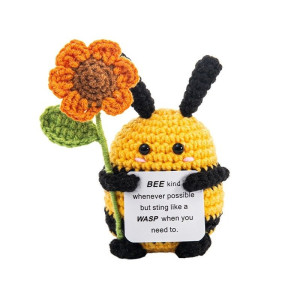 Peluche Cochon Positif au Crochet | Cadeau Fait Main Unique