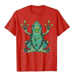 T-Shirt Totem Grenouille Tribal | Idée Cadeau Nature & Spirituel