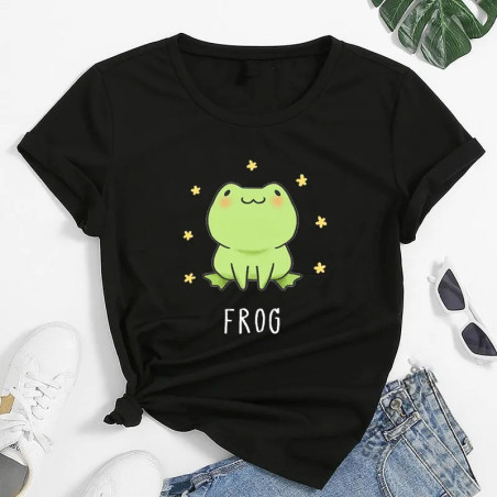 T-shirt Grenouille Mignonette Étoilée - 5 couleurs au choix !