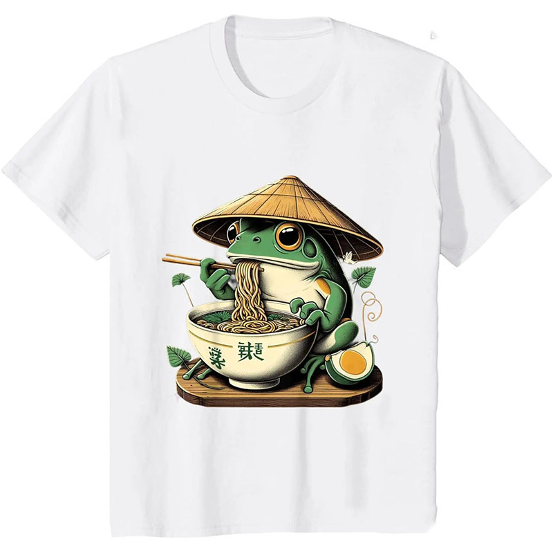 T-Shirt Grenouille Zen Ramen | T-shirt Mignon Nature & Foodie