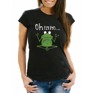 T-shirt Grenouille Yoga "Ohmm Croâ-Necté"