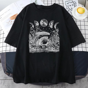 T-Shirt Grenouille Clair de Lune | Tee-Shirt Vintage Nature