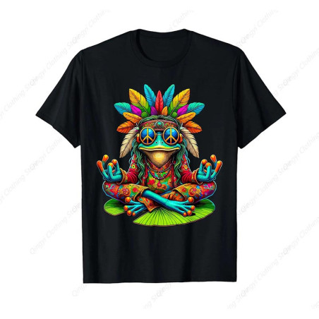 T-shirt Grenouille Bohème Psychédélique roove