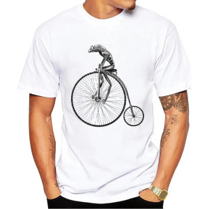 T-shirt Grenouille Vélo Vintage