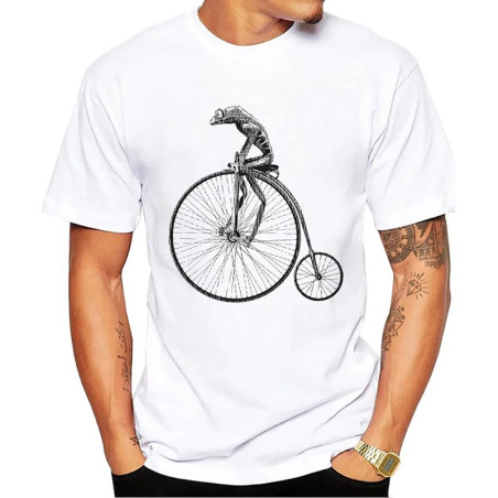 T-shirt Grenouille Vélo Vintage