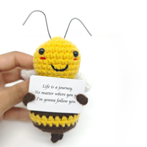 Handmade Crochet Bee "Life is a Journey" | Cute Unique Gift