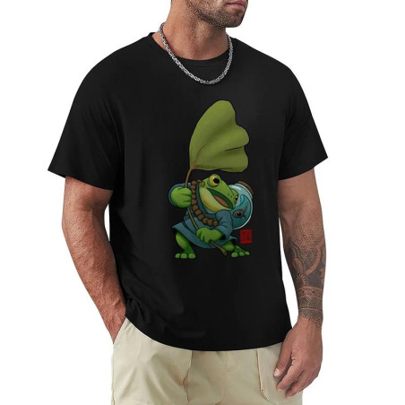 T-Shirt Grenouille Zen Zenji | Tee-shirt Japonais Mignon 🐸