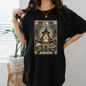T-shirt Grenouille Style Tarot Magicien Crapaud