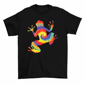 T-Shirt Grenouille Psychédélique Tie-Dye