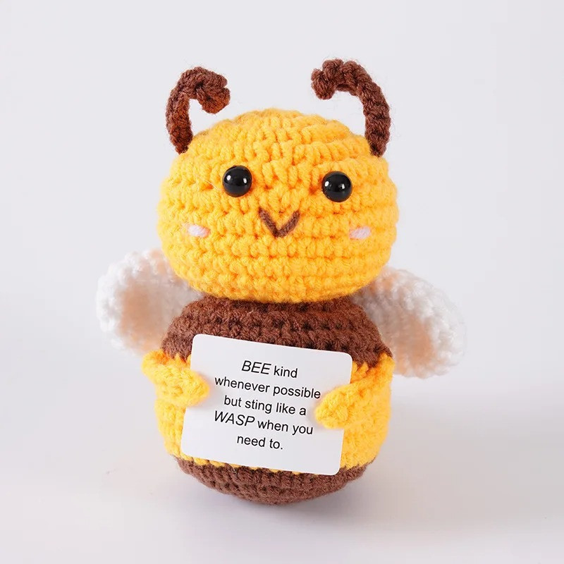 Cute Handmade Bee Plush | Inspirational & Positive Gift Idea