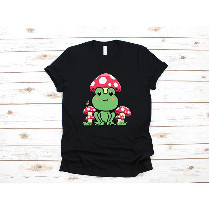 T-shirt Grenouille Champignon Forêt Enchantée