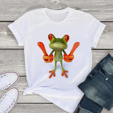 T-shirt Grenouille Attitude – Peace & Chill