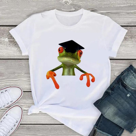 T-Shirt Grenouille Savante | Cadeau Diplôme Original & Drôle