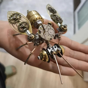 Abeille Steampunk Puzzle 3D en Laiton | Kit DIY 1001 Abeilles