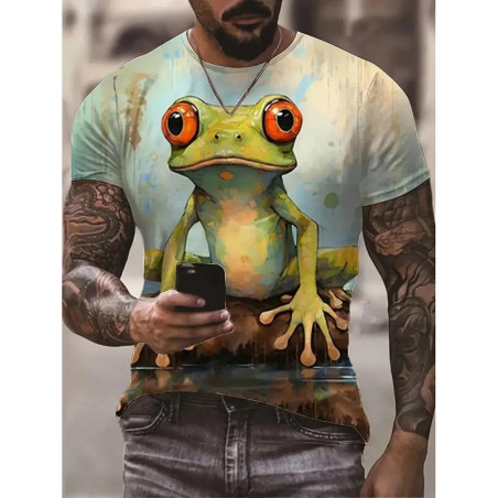 T-shirt Grenouille Pop – Regard Hypnotique