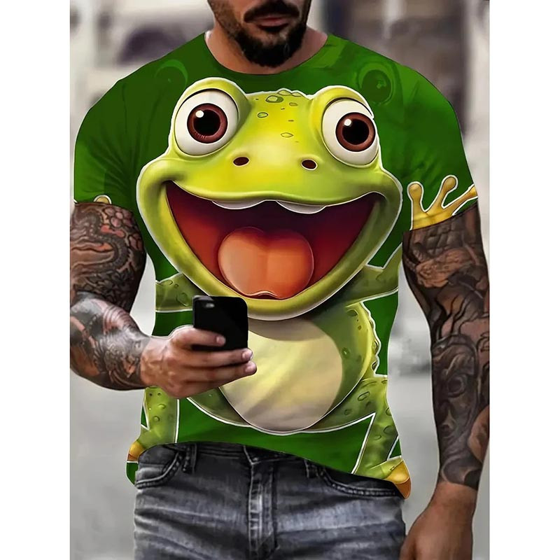 T-Shirt Grenouille Drôle | Motif Sourire pour Homme & Femme