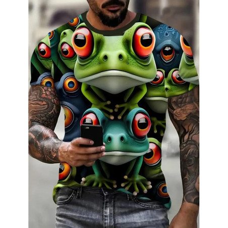 T-shirt Grenouille Psyché – Armée des Yeux Rouges