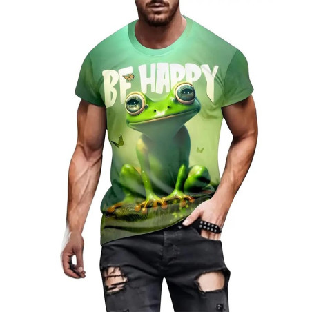 Positive Frog Tee – Be Happy, Be Froggy