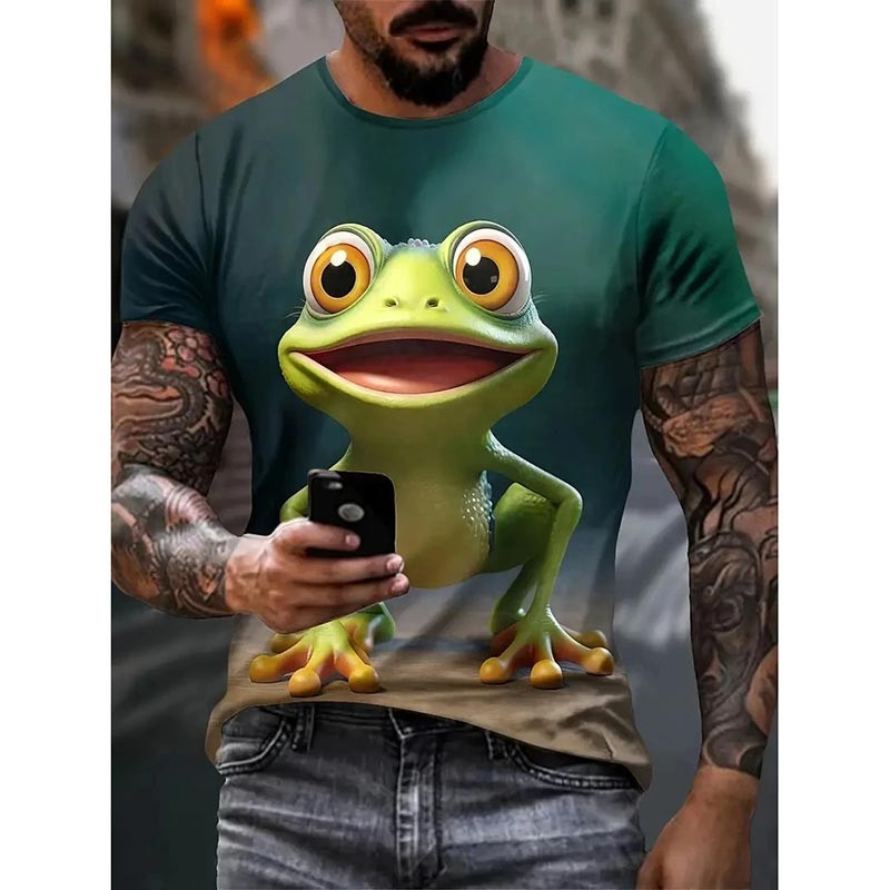 T-shirt Grenouille "Cheerful Leap Graphic Tee"