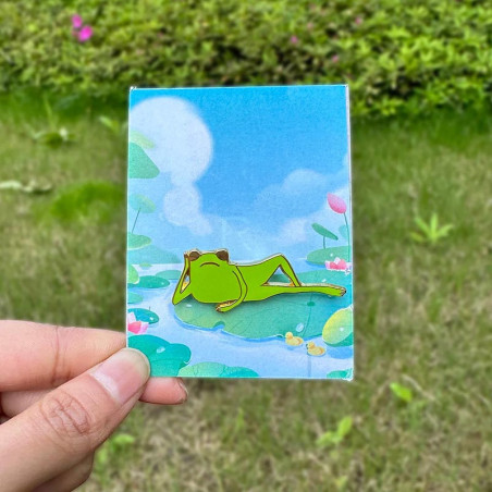 Pin's Émaillé Grenouille Insolente | Cadeau Mignon & Drôle Attitude Froggy