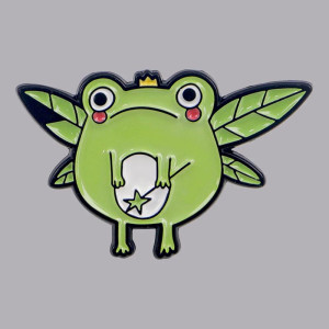 Pin's Émaillé Grenouille Fée des Marais | Idée Cadeau Mignon & Drôle