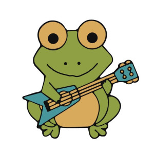 Pin's Émaillé Grenouille Rocker Groovy