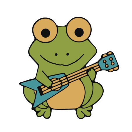 Pin's Émaillé Grenouille Rocker Groovy