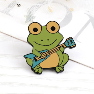Pin's Émaillé Grenouille Rocker Groovy