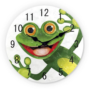 Horloge Murale Grenouille Souriante