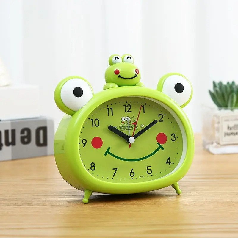 Süßer Frosch-Wecker in Pistazie | Lustige Geschenkidee