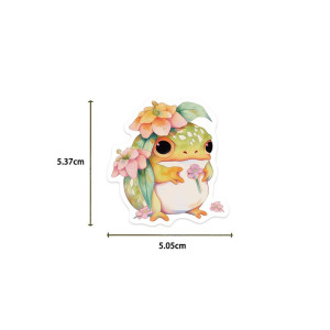 Stickers Grenouille Pastel Mignon | 50 Autocollants Aquarelle