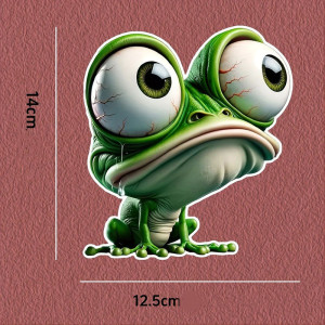 Turbo Frog Sticker | Funny & Unique Decal 14x12.5 cm