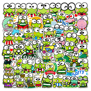Stickers Grenouille Pop & Fun - Lot de 10, 30 ou 50
