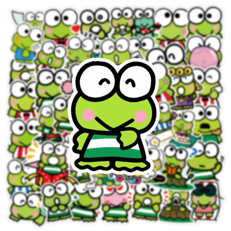 Stickers Grenouille Pop & Fun - Lot de 10, 30 ou 50