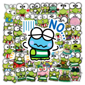 Stickers Grenouille Pop & Fun - Lot de 10, 30 ou 50