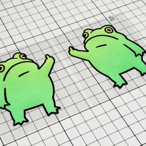 Sticker Grenouille Drôle Doigt d'Honneur | Vinyle Sarcastique