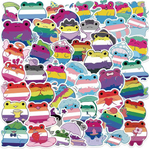 Stickers Grenouille Arc-en-ciel | Fierté LGBTQ+ - Lot de 50