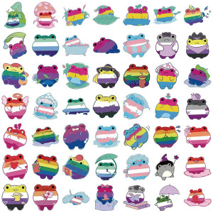 Stickers Grenouille Arc-en-ciel | Fierté LGBTQ+ - Lot de 50