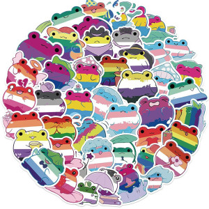 Stickers Grenouille Arc-en-ciel | Fierté LGBTQ+ - Lot de 50