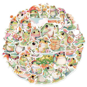 Stickers Grenouille Bohème Mignons | Lot jusqu'à 50 Pièces